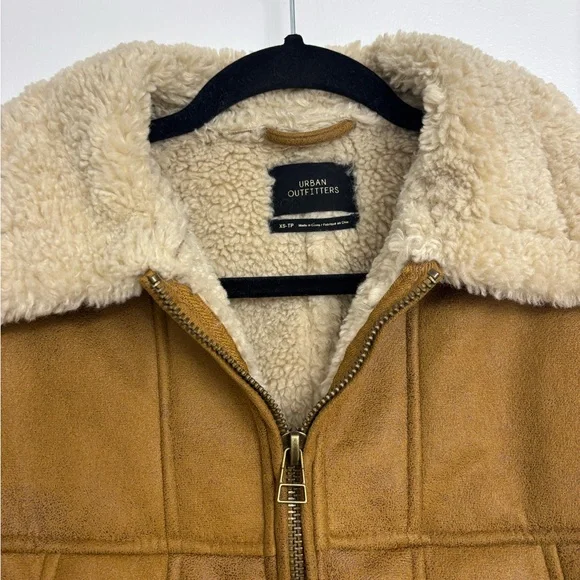 Oversized Sterling Lined Aviator Style Jacket - Picture 2 of 5